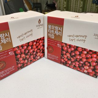 자연에온 몽모랑시 타트체리 착즙 100mL 10개입 2BOX — 5점을 준 리뷰어가 2021년 1월 올린 사용 사진