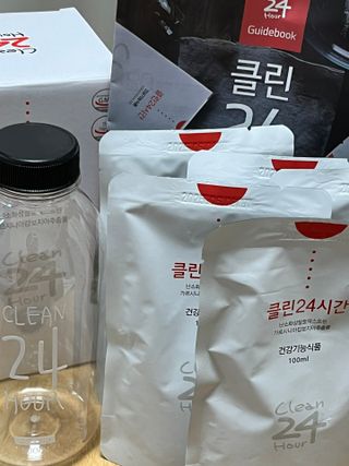 클린24시간 1BOX(5포) + 전용보틀(500ml) — 5점을 준 리뷰어가 2023년 7월 올린 사용 사진