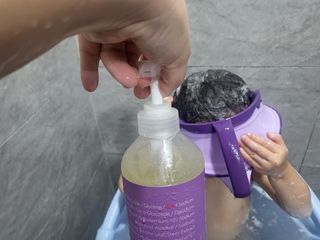 빅그린 베이비라인 3종세트 - 샴푸앤바디워시500ml,올인원로션500ml,바디크림170ml — 4.5점을 준 리뷰어가 2022년 12월 올린 사용 사진