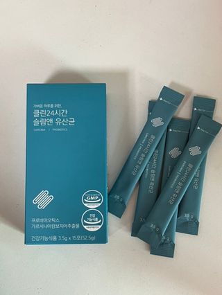 클린24시간 슬림앤유산균 1박스 (3.5g X 15포) — 4.5점을 준 리뷰어가 2022년 12월 올린 사용 사진
