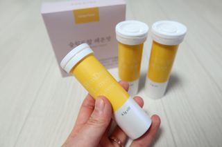 [슬림드랍] 건기식 다이어트 보조제 겸 비타민 — 5점을 준 리뷰어가 2021년 12월 올린 사용 사진