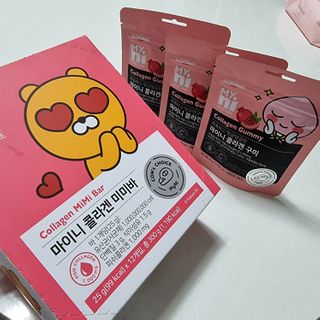 일동제약 마이니 마이니 늘씬날씬 콜라겐 세트 — 5점을 준 리뷰어가 2021년 2월 올린 사용 사진