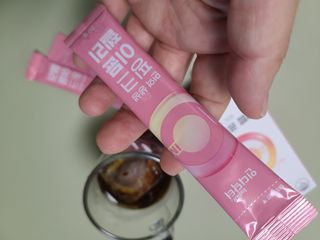 [인디닥터] 면역 생생 핑크 이뮨 젤리 — 5점을 준 리뷰어가 2022년 5월 올린 사용 사진