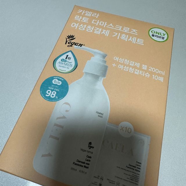 락토 다마스크 로즈 여성청결제 젤 기획세트 리뷰 사진