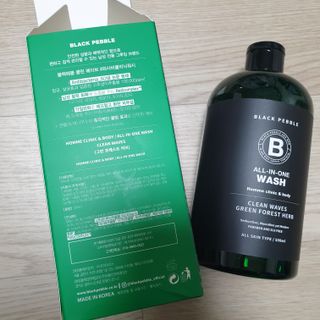 블랙페블 남성청결제 올인원 바디워시 클린 웨이브 — 5점을 준 리뷰어가 2021년 5월 올린 사용 사진