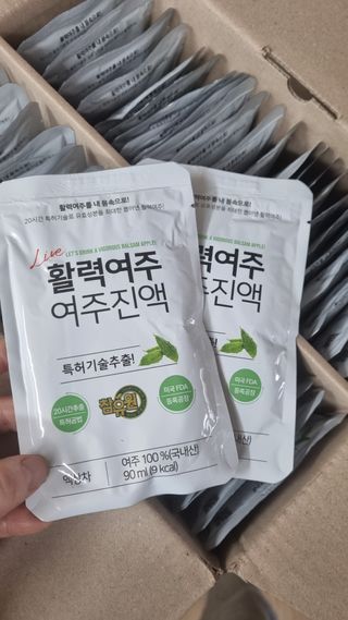 참유원 특허제조 활력 여주진액 여주즙 50포 — 5점을 준 리뷰어가 2022년 3월 올린 사용 사진
