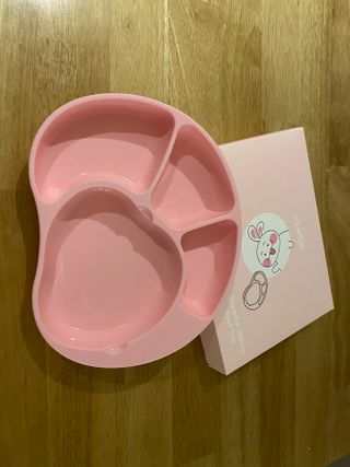 유비맘 캐릭터 실리콘 흡착 식판_색상 랜덤발송 — 5점을 준 리뷰어가 2021년 1월 올린 사용 사진