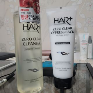 헤어플러스 제로클리어 샴푸 500ml, 두피팩 210ml 2종SET — 5점을 준 리뷰어가 2021년 3월 올린 사용 사진