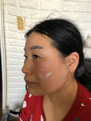 리더스코스메틱 리더스 카밍 바이오틱스 크림 마스크 — 5점을 준 리뷰어가 2021년 3월 올린 사용 사진