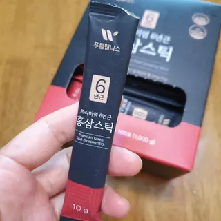 [푸름웰니스] 프리미엄 6년근 홍삼스틱 3mg x 100포 — 4점을 준 리뷰어가 2022년 4월 올린 사용 사진