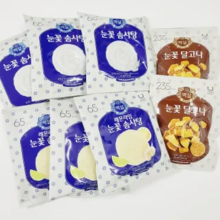 딜라이트 프로젝트  달콤한 눈꽃 간식세트( 눈꽃 솜사탕 / 레몬라임 솜사탕 / 달고나 총 7EA+스마트톡 증정) — 5점을 준 리뷰어가 2022년 5월 올린 사용 사진