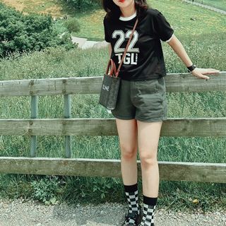 더그린랩 WOMEN SPORTY 22 CROP SHORT SLEEVE — 5점을 준 리뷰어가 2023년 6월 올린 사용 사진