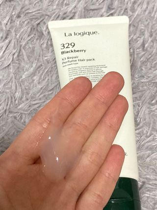 라로지크 X3 리페어 퍼퓸 헤어팩 150mℓ — 4점을 준 리뷰어가 2021년 11월 올린 사용 사진