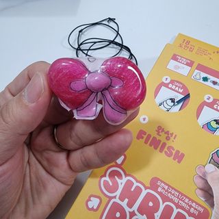 워터멜론컴퍼니 슈링코 페이퍼 3개 Set / 슈링클스 호환 종이 키링 만들기 미술놀이 재료 키트 — 5점을 준 리뷰어가 2022년 11월 올린 사용 사진