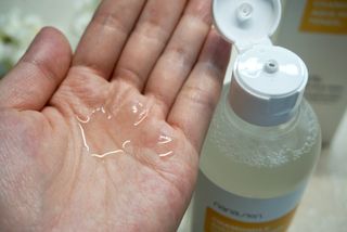 나나스킨 캐모마일아쿠아수딩토너 — 4점을 준 리뷰어가 2021년 5월 올린 사용 사진