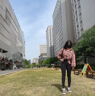 [딕시] 힙 플랙션 레깅스 HIP FLEXION Leggings — 4점을 준 리뷰어가 2022년 5월 올린 사용 사진