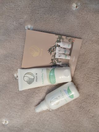 mom e 맘이 내추럴 베이비 케어 크림+바디오일 — 4점을 준 리뷰어가 2021년 1월 올린 사용 사진