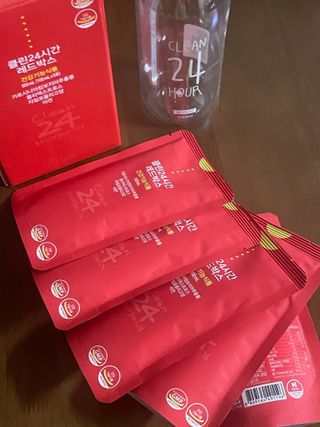 클린24시간 레드박스 1BOX(5포) + 전용보틀(500ml) — 5점을 준 리뷰어가 2024년 3월 올린 사용 사진