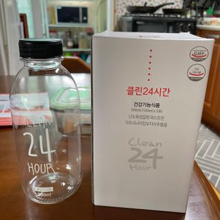 클린24시간 1BOX(5포) + 전용보틀(500ml) — 2.5점을 준 리뷰어가 2022년 7월 올린 사용 사진