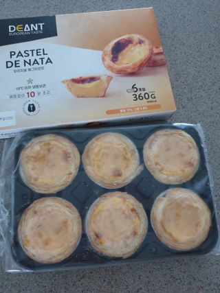 디앙뜨 포르투갈 에그타르트 오리지널 맛+패션후르츠 맛 중 택1 — 5점을 준 리뷰어가 2021년 7월 올린 사용 사진