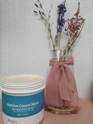 약손명가코스메틱 에오스보떼 뉴트리브 크림 마스크 솔트 500ml — 5점을 준 리뷰어가 2022년 1월 올린 사용 사진