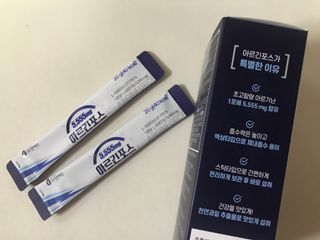자연에온 아르긴포스 L-아르기닌 5555mg 스틱 15개입 1박스 — 4점을 준 리뷰어가 2021년 5월 올린 사용 사진