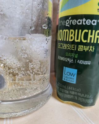 더그레잇티 콤부차 [매일유업] 더그레잇티 44kcal 콤부차 300ml *12개입 (오리지널 6개+베리리치 6개) — 5점을 준 리뷰어가 2023년 7월 올린 사용 사진