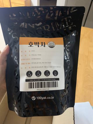 산그리메 국내산 호박차 100티백 대용량 삼각티백차 — 5점을 준 리뷰어가 2021년 7월 올린 사용 사진