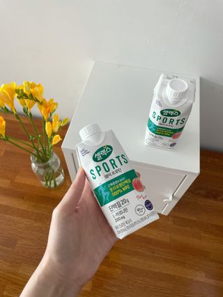 셀렉스스포츠 셀렉스 스포츠 웨이 프로틴 복숭아_ 330ml x 12팩 — 5점을 준 리뷰어가 2021년 3월 올린 사용 사진