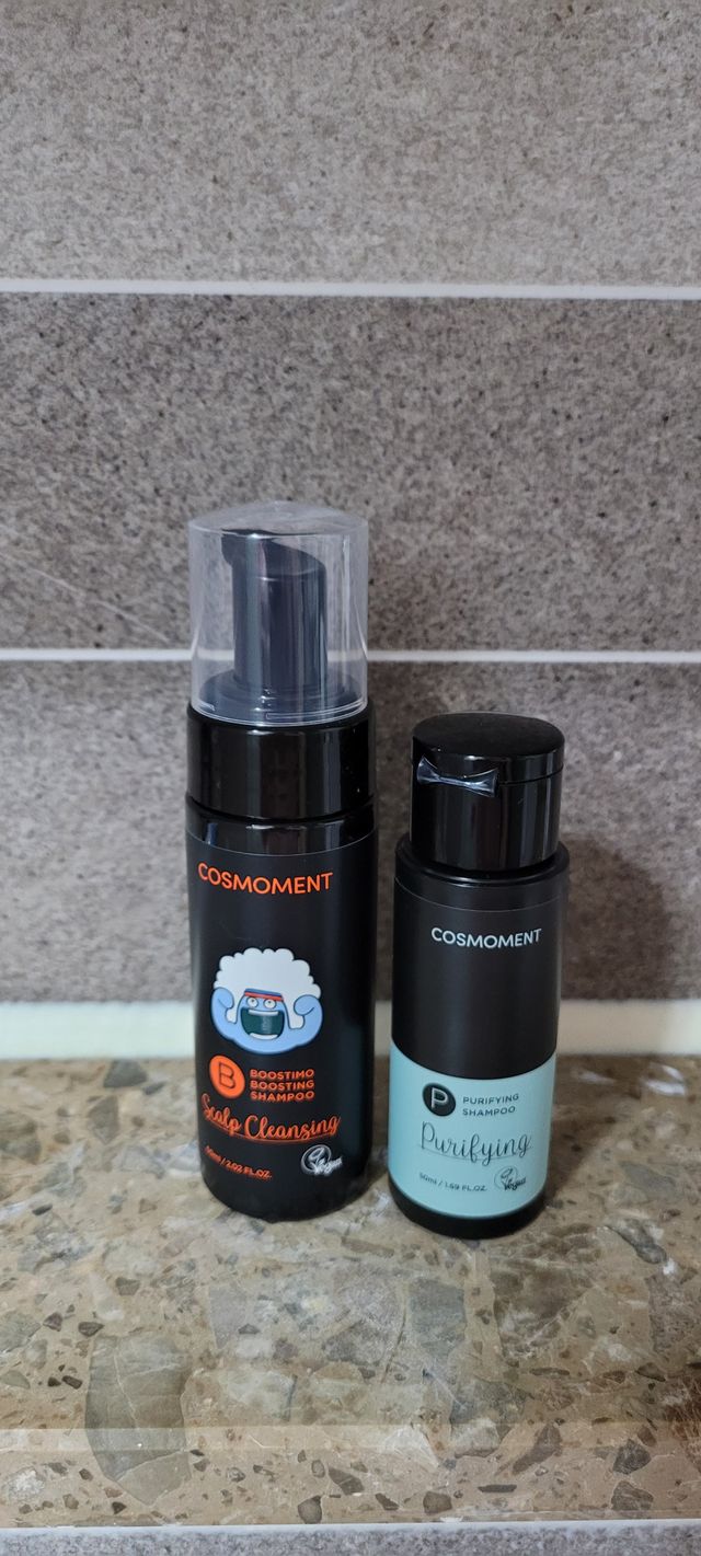 부스티모 부스팅샴푸60ml + 비듬세정 진정샴푸50ml 리뷰 사진