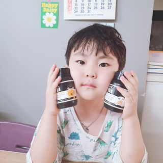일동제약 마이니 마이니 지니키즈 유산균 츄어블, 멀티비타 set — 4점을 준 리뷰어가 2021년 3월 올린 사용 사진