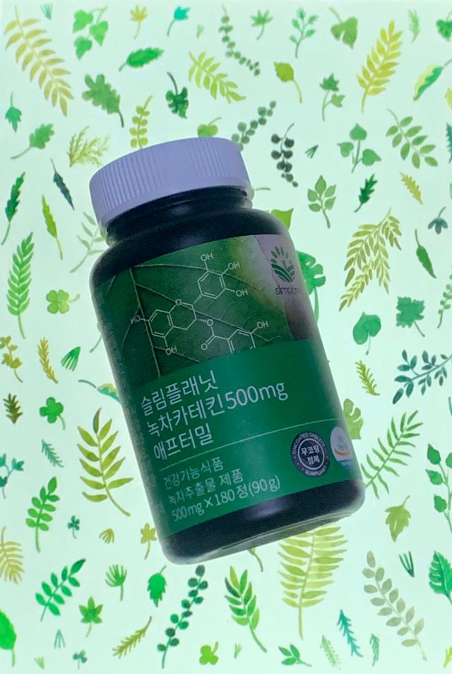 슬림플래닛 녹차카테킨 500mg 애프터밀 리뷰 사진