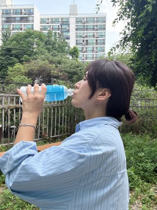 [동아오츠카] 포카리스웨트  500ml PET + 이온워터 500ml PET — 5점을 준 리뷰어가 2025년 7월 올린 사용 사진
