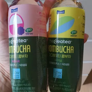 더그레잇티 콤부차 [매일유업] 더그레잇티 44kcal 콤부차 300ml *12개입 (오리지널 6개+베리리치 6개) — 5점을 준 리뷰어가 2023년 7월 올린 사용 사진
