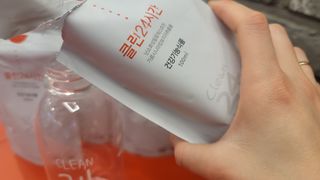 클린24시간 1BOX(5포) + 전용보틀(500ml) — 5점을 준 리뷰어가 2022년 8월 올린 사용 사진