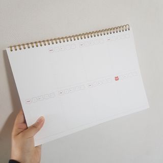 리훈 곰부 체크리스트+ 곰부 리무버블스티커 1장 — 5점을 준 리뷰어가 2021년 5월 올린 사용 사진