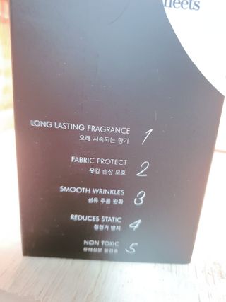 [이즈라이프코스메틱] 퍼퓸 드라이어 시트 히노끼향  or 블랑향 2중 택1 30매 — 5점을 준 리뷰어가 2021년 5월 올린 사용 사진