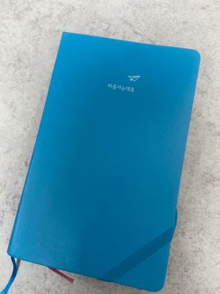 리훈 2023년 하고싶은말다이어리 (세로/정사각 중 택 1, 베이지/블루 중 택 1) — 5점을 준 리뷰어가 2023년 1월 올린 사용 사진