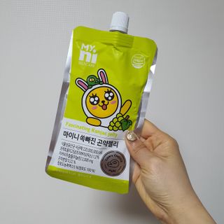 일동제약 마이니 마이니 쏙빠진 곤약젤리 — 5점을 준 리뷰어가 2021년 2월 올린 사용 사진