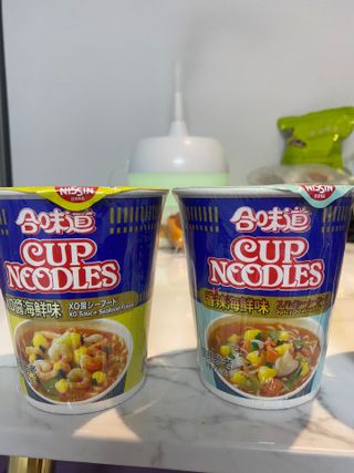 NISSIN 닛신 컵누들  4종 - 씨푸드오리지날, 씨푸드 스파이시, 씨푸드 커리, 씨푸드 XO소스 — 4.5점을 준 리뷰어가 2022년 11월 올린 사용 사진