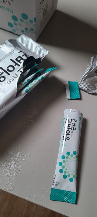 프리마인 유산균 국가지정연구소 선정, 살아있는 생유산균 200억 마리의 힘. 유산균n굿바이옴플러스 — 5점을 준 리뷰어가 2021년 9월 올린 사용 사진