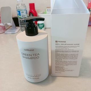 프리마인 더이상 뻣뻣하고 효과없는 탈모샴푸는 NO. 근본부터 케어하는 셀베이스 그린티샴푸(500ml) — 5점을 준 리뷰어가 2023년 3월 올린 사용 사진