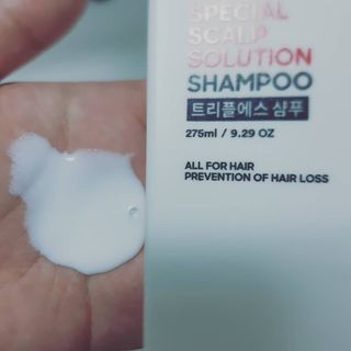 트리플에스 탈모 샴푸 275ml + 실크 트리트먼트 275ml — 5점을 준 리뷰어가 2021년 2월 올린 사용 사진