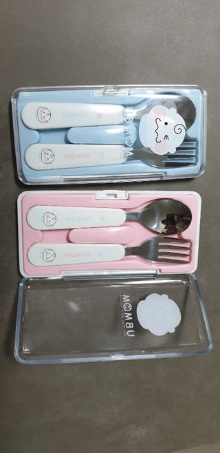 유비맘 스푼포크 케이스 세트 1+1 _컬러랜덤 발송 — 5점을 준 리뷰어가 2020년 12월 올린 사용 사진