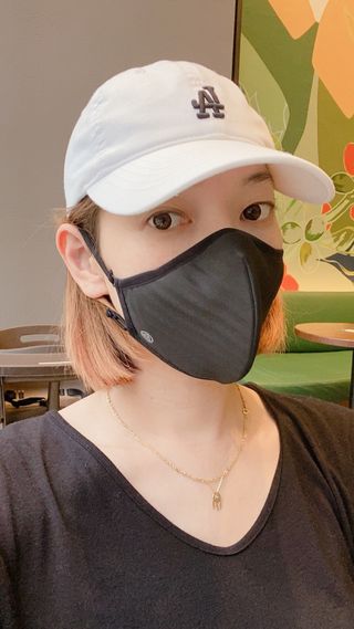 브레스솔루션 BS 에어웨어 마스크 6종 — 5점을 준 리뷰어가 2021년 8월 올린 사용 사진