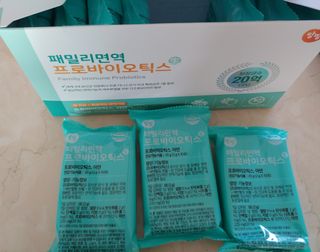 앙팡 패밀리면역 프로바이오틱스 2g x 100포 — 5점을 준 리뷰어가 2022년 10월 올린 사용 사진