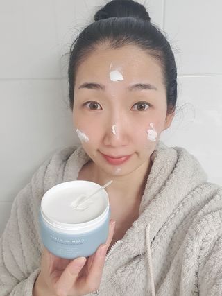 리더스코스메틱 리더스 카밍 클리어 밀크 필 클렌즈 밤 — 4점을 준 리뷰어가 2021년 1월 올린 사용 사진
