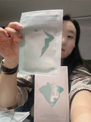 에이스노 레스큐 이미디에이트 수딩 시트마스크 — 4점을 준 리뷰어가 2021년 12월 올린 사용 사진