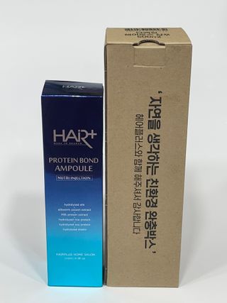 헤어플러스 단백질탈모샴푸 500ml+단백질본드앰플 145ml — 4.5점을 준 리뷰어가 2021년 6월 올린 사용 사진