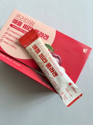 소담스퀘어 상암 [애플트리] 프리미엄 애플 비타 콜라겐 — 5점을 준 리뷰어가 2023년 1월 올린 사용 사진